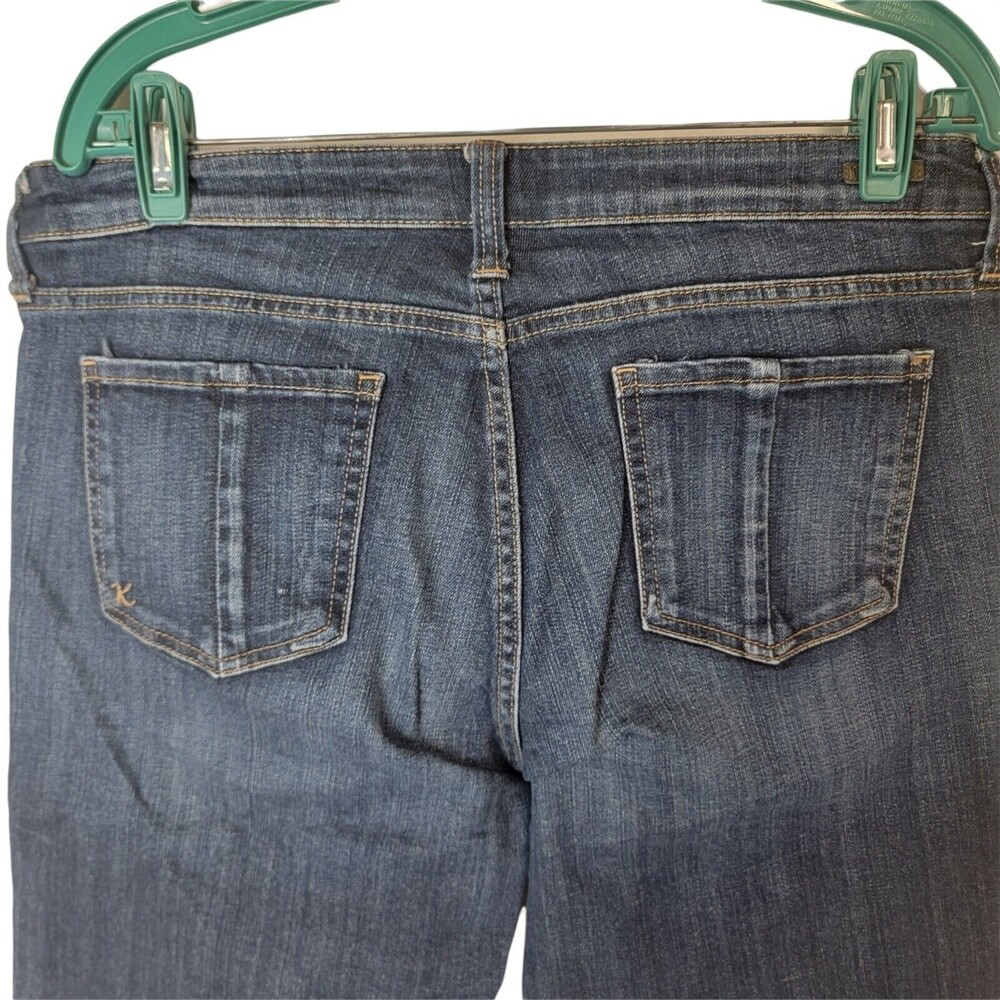 Kut By Cloth Women's Dark Blue Denim Bermuda Shorts - Picture 5 of 13